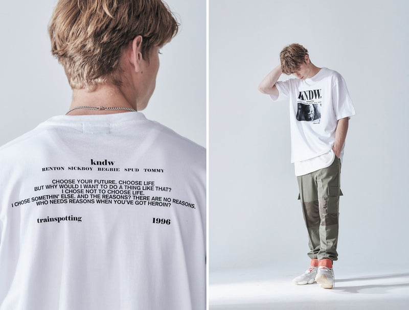 KND(ケイエンド) MARK RENTON GRAPHIC T-SHIRT WHITE