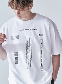 KND(ケイエンド) SWEET CHILD GRAPHIC T-SHIRT WHITE