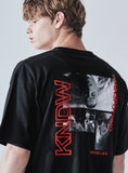 KND(ケイエンド) DUST TSPT GRAPHIC T-SHIRT BLACK