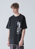 KND(ケイエンド) DUST TSPT GRAPHIC T-SHIRT BLACK