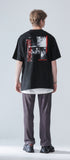 KND(ケイエンド) DUST TSPT GRAPHIC T-SHIRT BLACK