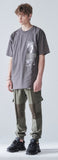 KND(ケイエンド) DUST TSPT GRAPHIC T-SHIRT GREY