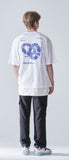 KND(ケイエンド) VIOLENCE HIDE GRAPHIC T-SHIRT WHITE