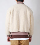 KND(ケイエンド) BOA FUR LOOSE FIT MA-1 JACKET BEIGE