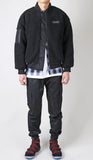 KND(ケイエンド) BOA FUR LOOSE FIT MA-1 JACKET BLACK