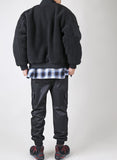 KND(ケイエンド) BOA FUR LOOSE FIT MA-1 JACKET BLACK