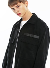 KND(ケイエンド) CORDUROY MILITARY SHIRT JACKET-K BK