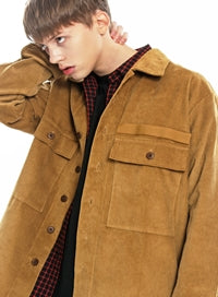 KND(ケイエンド) CORDUROY MILITARY SHIRT JACKET-K CM
