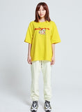 アクメドラビ(acme' de la vie) CEREALS LOGO SHORT SLEEVE T-SHIRT LIGHT YELLOW