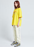 アクメドラビ(acme' de la vie) CEREALS LOGO SHORT SLEEVE T-SHIRT LIGHT YELLOW