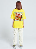 アクメドラビ(acme' de la vie) CEREALS LOGO SHORT SLEEVE T-SHIRT LIGHT YELLOW