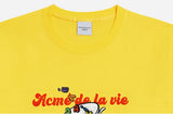 アクメドラビ(acme' de la vie) CEREALS LOGO SHORT SLEEVE T-SHIRT LIGHT YELLOW