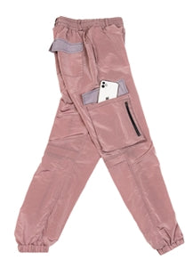 オウェンド(A-WENDE) nylon metal pants  (pink)