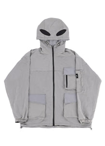 オウェンド(A-WENDE)  nylon metal jacket  (silver)