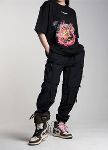 オウェンド(A-WENDE) Backpocket Pants black / tan