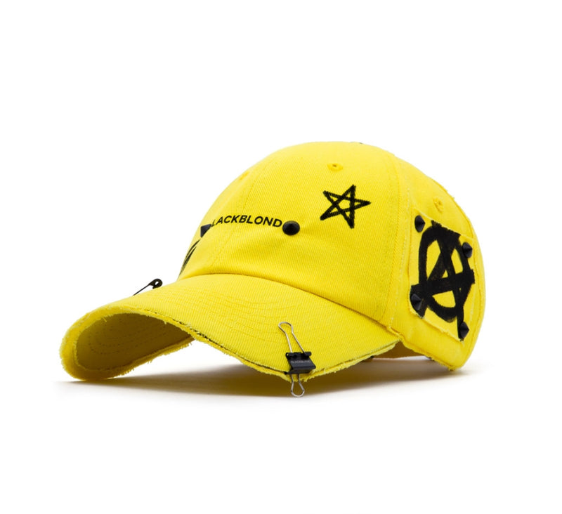 ブラックブロンド(BLACKBLOND) BBD Reflection Logo No Sympathy Cap (Yellow)