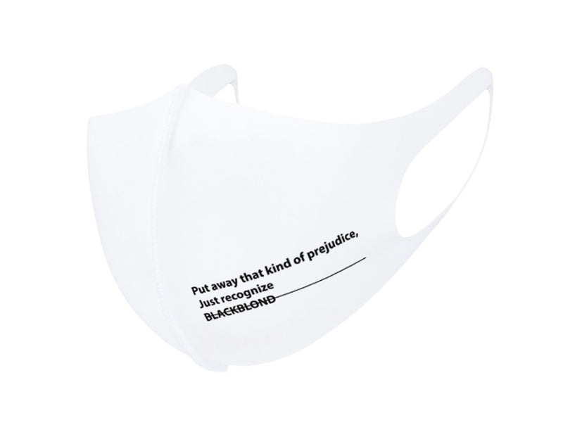 ブラックブロンド(BLACKBLOND) BBD Slogan 3D Mask (White)