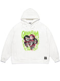 STIGMA(スティグマ)  STIGMA X QUAN FAM OVERSIZED HEAVY SWEAT HOODIE WHITE