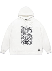 STIGMA(スティグマ)  STIGMA X MR DOODLE OVERSIZED HEAVY SWEAT HOODIE WHITE