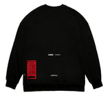 STIGMA(スティグマ)  STIGMA X CRYPTIK OVERSIZED HEAVY SWEAT CREWNECK BLACK