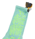 STIGMA(スティグマ)  LIGHTNING SKATE SOCKS BLUE GREEN