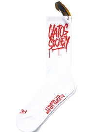 STIGMA(スティグマ)  TRICKLE SKATE SOCKS WHITE