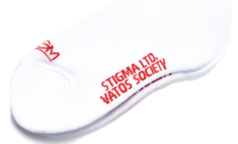STIGMA(スティグマ)  TRICKLE SKATE SOCKS WHITE