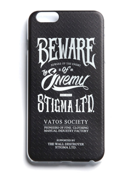 STIGMA(スティグマ)  PHONE CASE BEWARE BLACK iPHONE6/6+/5S