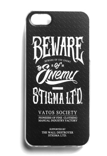 STIGMA(スティグマ)  PHONE CASE BEWARE BLACK iPHONE6/6+/5S