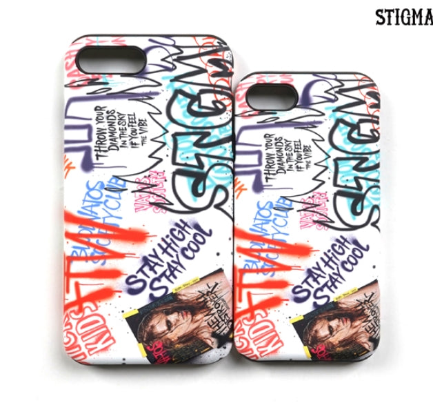 STIGMA(スティグマ) PHONE CASE GRAFFITI WHITE iPHONE 7/7+/8/8+
