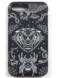 STIGMA(スティグマ) PHONE CASE EMB TATTOO BLACK iPHONE 7/7+/8/8+