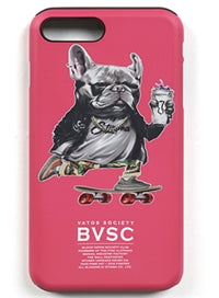 STIGMA(スティグマ) PHONE CASE BULL DOG PINK iPHONE 7/7+/8/8+