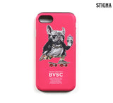 STIGMA(スティグマ) PHONE CASE BULL DOG PINK iPHONE 7/7+/8/8+