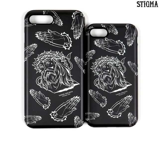 STIGMA(スティグマ)  PHONE CASE JESUS BLACK iPHONE 7/7+/8/8+