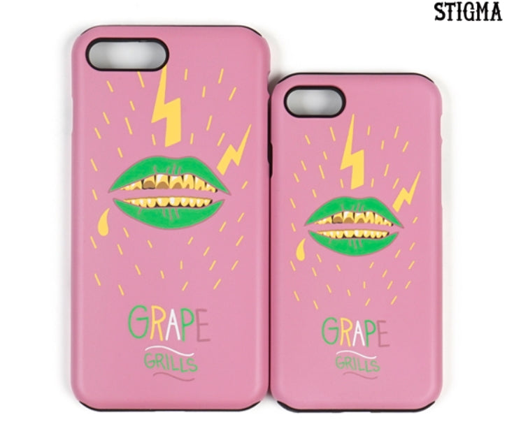STIGMA(スティグマ)  PHONE CASE GRAPE GRILLZ PINK iPHONE 7/7+/8/8+