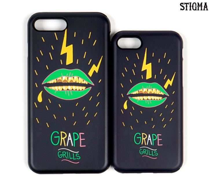 STIGMA(スティグマ)  PHONE CASE GRAPE GRILLZ BLACK iPHONE 7/7+/8/8+