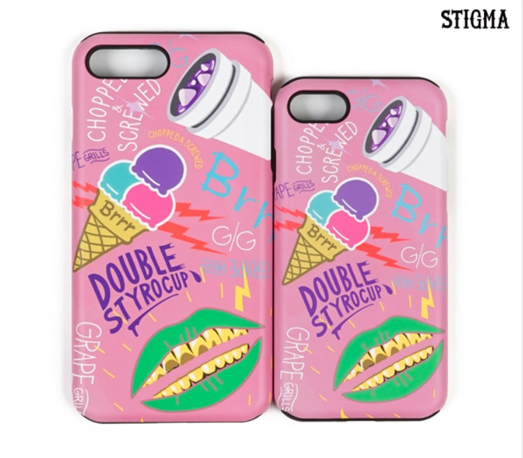 STIGMA(スティグマ)  PHONE CASE ICE CREAM PINK iPHONE 7/7+/8/8+