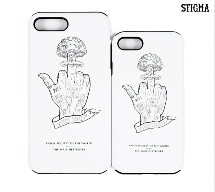 STIGMA(スティグマ)  PHONE CASE NUCLEAR WHITE iPHONE 7/7+/8/8+