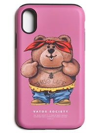 STIGMA(スティグマ)  PHONE CASE THUG BEAR PINK iPHONE 8 / 8+ / X