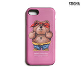 STIGMA(スティグマ)  PHONE CASE THUG BEAR PINK iPHONE 8 / 8+ / X