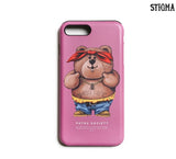 STIGMA(スティグマ)  PHONE CASE THUG BEAR PINK iPHONE 8 / 8+ / X