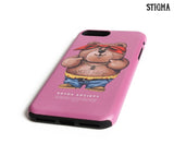 STIGMA(スティグマ)  PHONE CASE THUG BEAR PINK iPHONE 8 / 8+ / X