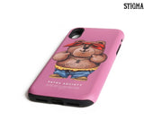 STIGMA(スティグマ)  PHONE CASE THUG BEAR PINK iPHONE 8 / 8+ / X