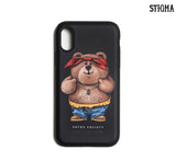 STIGMA(スティグマ)  PHONE CASE THUG BEAR BLACK iPHONE 8 / 8+ / X