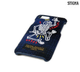 STIGMA(スティグマ)  MASTERPIECE WOOL CHECK FABRIC CASE BLUE iPhone 8 / 8+ / X