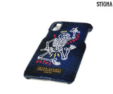 STIGMA(スティグマ)  MASTERPIECE WOOL CHECK FABRIC CASE BLUE iPhone 8 / 8+ / X