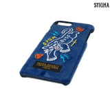 STIGMA(スティグマ)  BLACK PANTHER VELVET FABRIC CASE BLUE iPhone 8 / 8+ / X