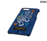 STIGMA(スティグマ)  BLACK PANTHER VELVET FABRIC CASE BLUE iPhone 8 / 8+ / X