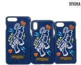 STIGMA(スティグマ)  BLACK PANTHER VELVET FABRIC CASE BLUE iPhone 8 / 8+ / X