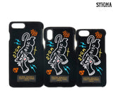 STIGMA(スティグマ)  BLACK PANTHER VELVET FABRIC CASE BLACK iPhone 8 / 8+ / X